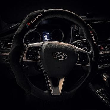 Алькантара Чехол на руль, цвет - Черный, Новый — 1