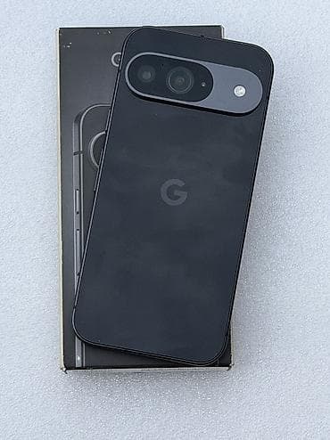 Google Pixel 9, Б/у, 128 ГБ, цвет - Черный, 1 SIM, eSIM