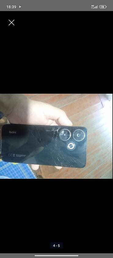 Redmi, Redmi 13, Б/у, 256 ГБ, цвет - Черный, 2 SIM — 3