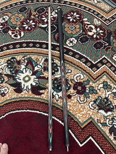 блярдные столы: Бильярдный кий разборный (2 части) - Тип: классический кий для — 1