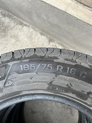 шина 195 75 16: Шины 195 / 75 / R 16, Лето, Б/у, Комплект, Легкий коммерческий транспорт (C/LT), Германия — 2