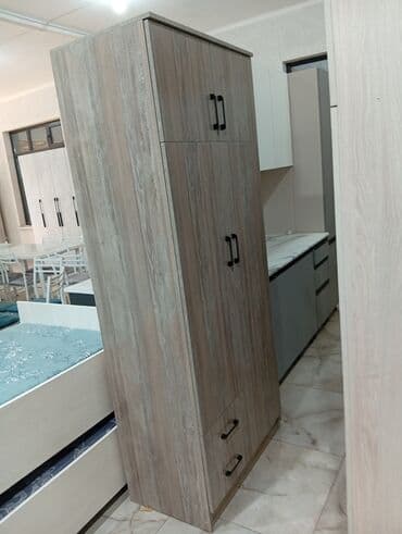 детская кроватка с люлькой и балдахинами: Шкаф для одежды, Новый, Прямой, ЛДСП — 17