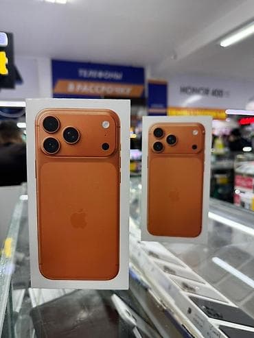 IPhone 17 Pro Max, Новый, 256 ГБ, Оранжевый, Кабель, Коробка, 100 %
