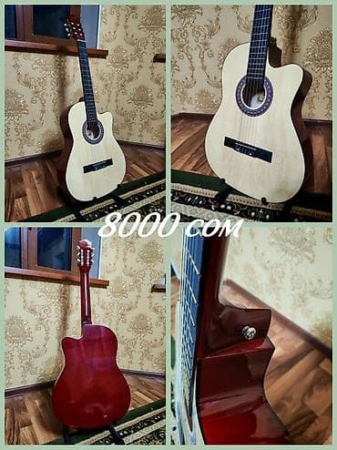 гитаре: 🎸 Гитара сатылат классический жана акустический комплектте гитара + — 6