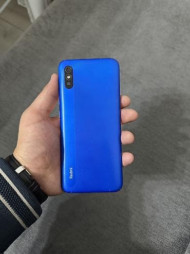 Redmi, Redmi 9A, Б/у, 64 ГБ, цвет - Синий, 2 SIM