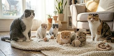 шотландские котенки: Шотландские котята - Порода: шотландская в помёте вислоухие - — 2