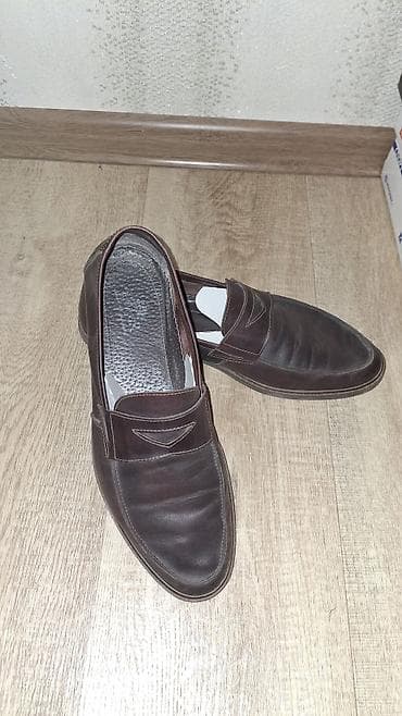 Табылгалар, бекерге берем: Мужские лоферы (пенни-лоферы) 44 размера (28 см стопа) отдаю за 1 кг — 1