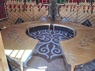 селекции: Аренда юрты, Каркас Деревянный, 75 баш, Стол, Стулья, С полом — 4