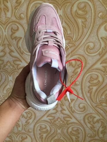 фирменные красовки: Кроссовки, 37, 38, 39, Balenciaga, Новый, цвет - Розовый, Платная доставка, Самовывоз — 3