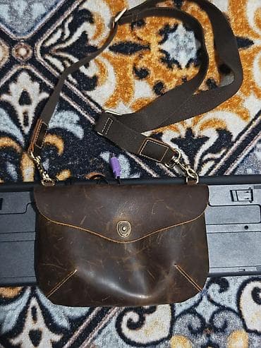 hoco y1: Классическая сумка, Butun, Корея, Материал: Натуральная кожа, Винтажный стиль, Унисекс, Б/у — 2