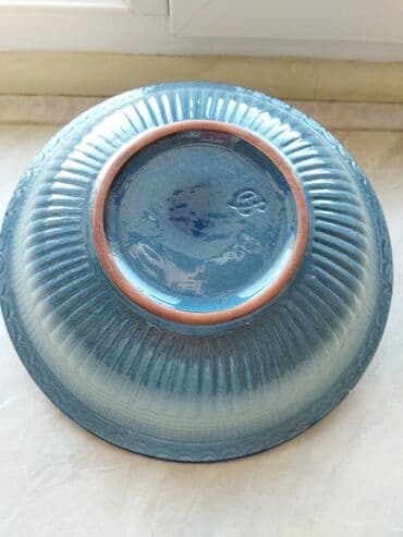 фруктовница ссср: Риштанская голубая керамика авторская ручная работа! Чаша для фруктов — 6