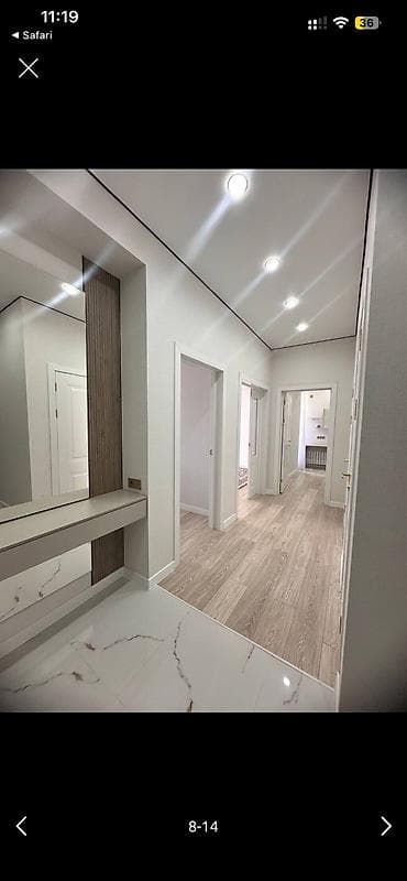 айчурок: 2 бөлмө, 64 м², 7 кабат, Дизайнердик ремонт — 10