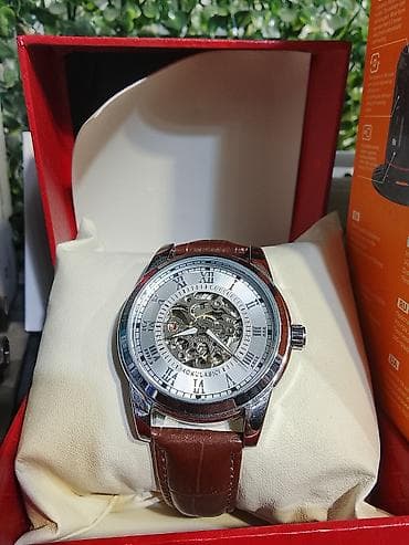 тех серебро: Классические часы часы, Водонепроницаемые, Мужские, Новый — 5