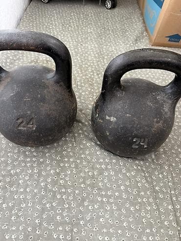 турникеты: Гиря чугунная 24 кг (классическая) - Материал: цельнолитой чугун - — 1