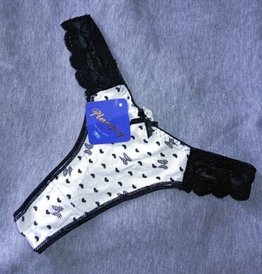 женские турси: Трусики, Стринги, С кружевом, Атлас, Италия — 1