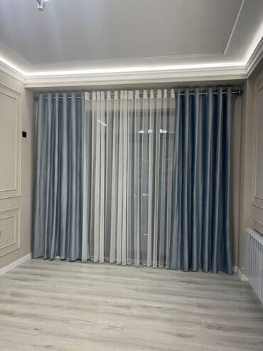 штора в ванную: Комплект штор, Готовое изделие, Новый, Для кухни, Для спальни, Для балкона — 1