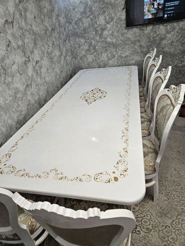 банкетные столы: Стол для зала, Б/у, Не раскладной, Прямоугольный — 8