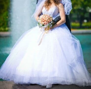 свадебные платья больших размеров: Платье 42-44 размер, надевали 1раз — 3