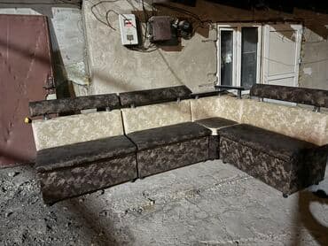 угловая кухонная мягкая мебель: Модульный диван — 2