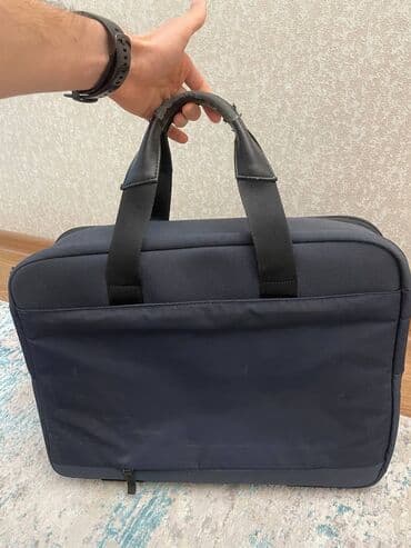 мужская сумка купить: Сумка Samsonite Вместимость: 15 дюймов Цвет: синий Качество: потертая — 2