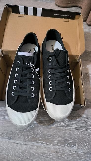 Босоножки, сандалии, шлепанцы: Мужские кроссовки, 43, PULL&BEAR, Новый, цвет - Черный, Самовывоз — 3