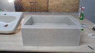 каменная столешница: Раковина для ванной, Особенности: Матовое, Материал: Камень — 5