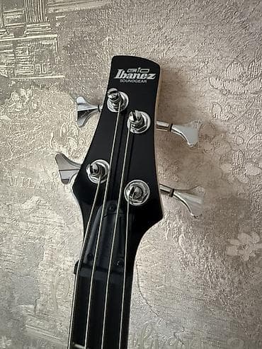 Музыкальные инструменты: Оригинальная электрическая бас‑гитара Ibanez GSR (4 струны), черный — 2