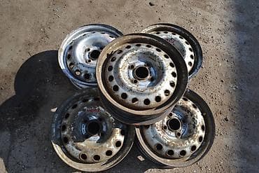 mini coper: Железные Диски R 14 Chevrolet, Комплект, отверстий - 4, Б/у — 1