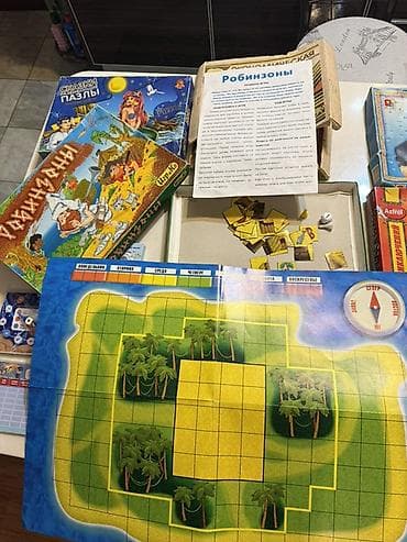 Игрушки: 12 настольных игр + пазл Все за 550 сом!!! Набор настольных игр и — 7