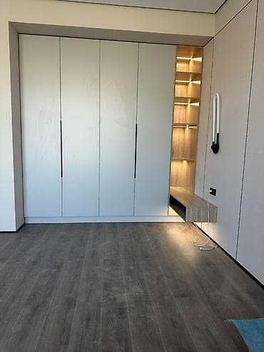 Лак жана боёк материалдары: Уктоочу бөлмө гарнитуру, Шкаф, түсү - Ак — 4