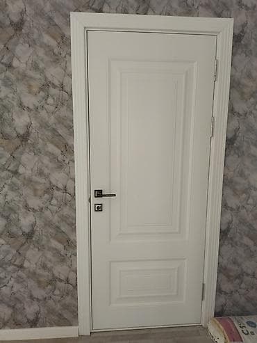 Металлические сейфовые двери: Межкомнатные двери в классическом стиле, белые, с фигурными филёнками — 1