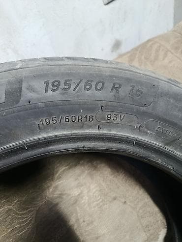 1: Шины 195 / 60 / R 16, Лето, Б/у, 1 шт, Легковые, Япония, Michelin — 1