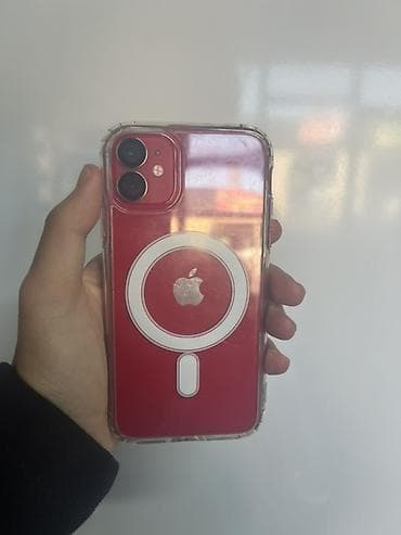 Скупка техники: IPhone 11, Б/у, 128 ГБ, Красный, Чехол, 76 % — 6