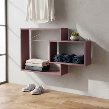 декоративная настенная полки: Полка для вещей и одежды, ЛДСП — 1