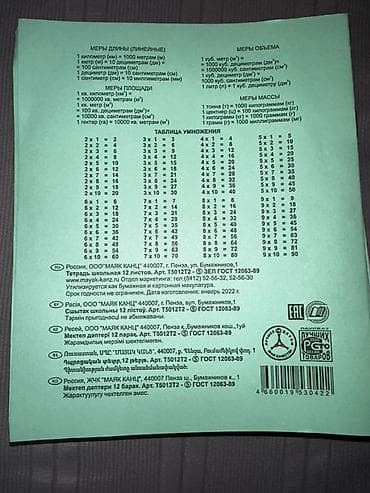 все для школы: Классические школьные тетради А5, 12 листов. - Производитель: Россия — 2