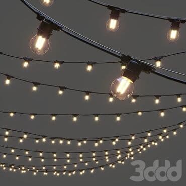 Уличная гирлянда-фонарик, предназначенная для создания уютной