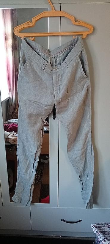 брюки лён: Летние мужские брюки ColinS из льна — 2 пары - Материал: 100% лен — 2