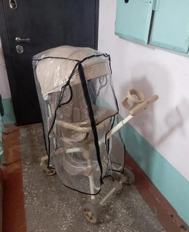 электро колесо на велосипед: Коляска, цвет - Коричневый, Б/у — 10