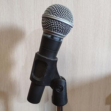 mchose s9 pro: Динамический вокальный микрофон Shure SM58 с настольной стойкой — 2