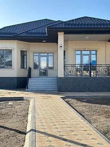 новые домики в ала арче: - Продаётся 1-этажный новый дом, абсолютно новый 🔥 - ⁠Район — 1