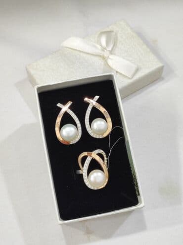 набор пандора: Серебряный Набор Жемчуг Серебро напыление золото 925 Размеры имеются — 1