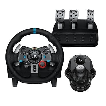 Игровой руль с педалями и механической коробкой передач Logitech б/у