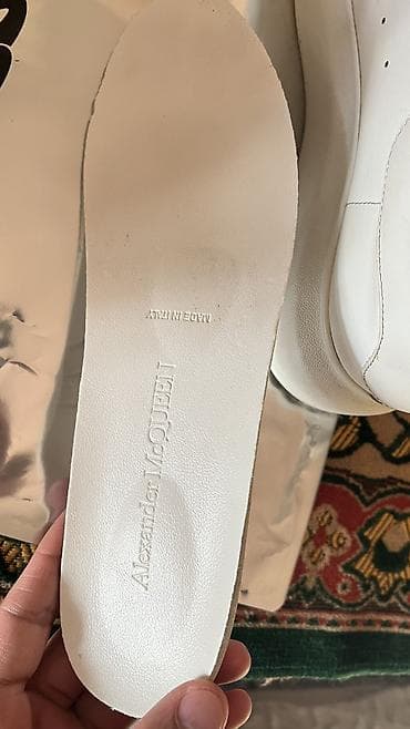 Туфли: Мужские кроссовки, 42, Alexander McQueen, Б/у, цвет - Белый, Самовывоз — 6