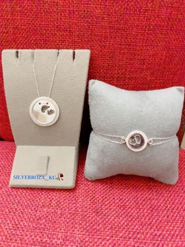 Серебро 925, SilverRoza: Серебряное Колье и браслет Лапки и Ножки Самый лучший подарок для at lalafo.kg Серебро 925, SilverRoza: Серебряное Колье и браслет Лапки и Ножки Самый лучший подарок для