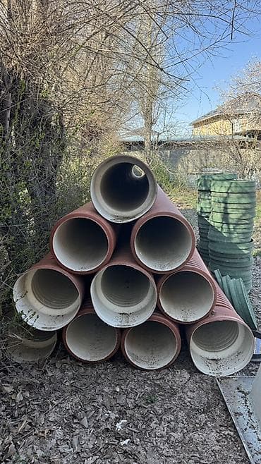 Канализационные/дренажные трубы ПВХ большого диаметра Труба