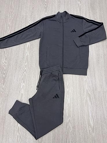 Мужской спортивный костюм, 2XL, Adidas, Новый, цвет - Серый, Платная доставка, Самовывоз
