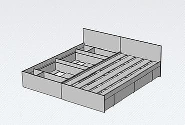 small table: Кухонный гарнитур, цвет - Серый — 2