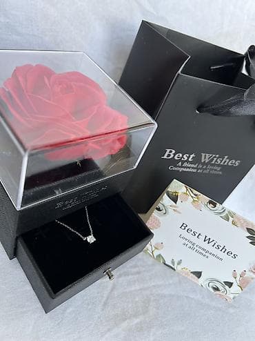 Жеке буюмдар: Элегантное колье из серебра 925 пробы с фианитом Элегантное — 4