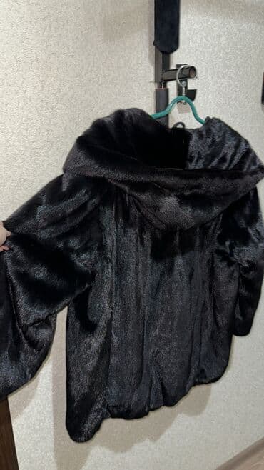 шубы больших размеров: Шуба, Норка, Короткая модель, С капюшоном, 7XL — 5