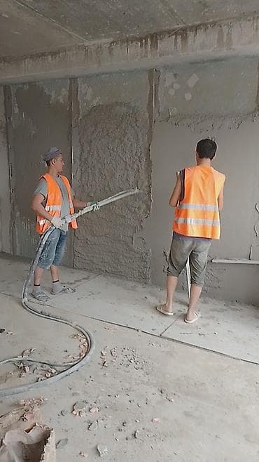 плита для пола: Механизированная штукатурка стен - Выполняем нанесение штукатурки — 2